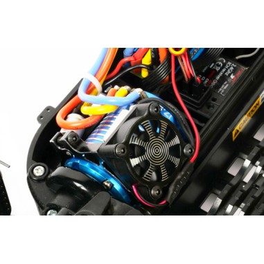 T2M Racing Products - Ventilateur pour moteur électrique avec support - Noir