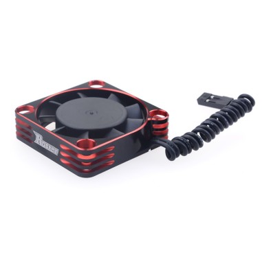 Surpass Hobby Ventilateur aluminium 40mm - Rouge et Noir