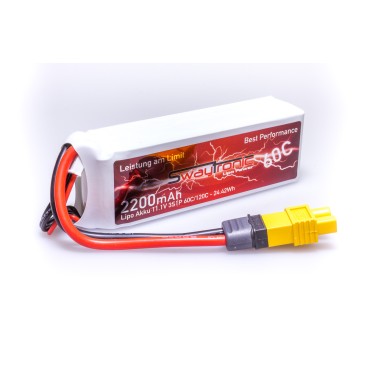 Swaytronic Batterie LiPo 3S - 11.1V - 2200mAh 60/120C - EC3