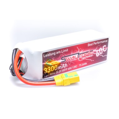 Swaytronic Batterie LiPo 6S - 22.2V - 3300mAh 60/120C - XT90S