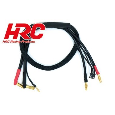 HRC Cable de charge 4mm Bullet à fiche 5mm Hard Case 2S