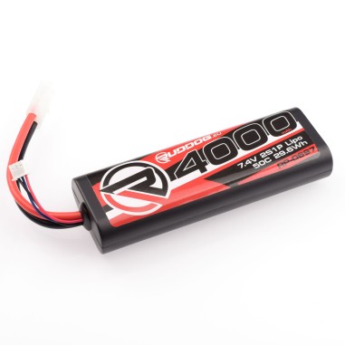 RUDDOG Batterie LiPo 2S 7.4V - 4000mAh - 50C - Stick Pack - Tamiya