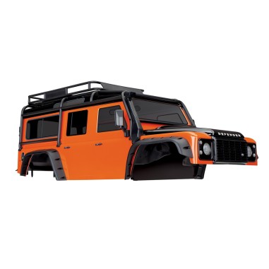 Traxxas Carrosserie Land Rover Defender - Orange et Noir