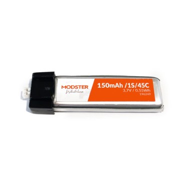 Modster Batterie LiPo 1S 3,7V 150 mAh 45C (Ultra Micro) WhiteLine