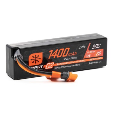 Spektrum - Batterie LiPo Smart G2 - 2S 7.4V - 1400mAh IC2 30C