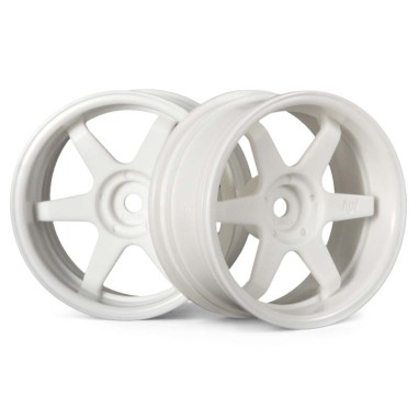 HPI Racing Jantes TE37 26mm Blanche (6mm Offset) - 2 pièces