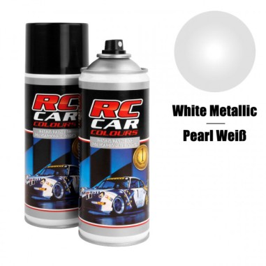 RC CAR COLOURS - peinture Lexan 150ml - Blanc Métallique