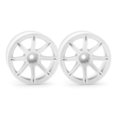 HPI Racing Jantes WORK EMOTION XC8 26mm BLANC (9mm OFFSET) - 2 pièces