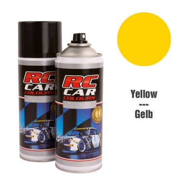 RC CAR COLOURS - peinture Lexan 150ml - Jaune 019