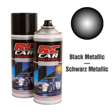 RC CAR COLOURS - peinture Lexan 150ml - Noir métallique 935