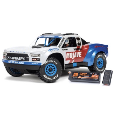 Arrma Mojave GROM Desert Truck 1/18 4WD Brushless - Bleu / Blanc