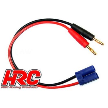 HRC Racing - Câble de charge - doré - 4mm Bullet à EC5 - 300mm - Gold