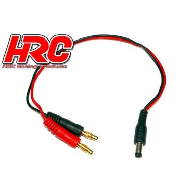 HRC Racing - Câble de charge - 4mm Bullet à JR/Graupner/Hitec Radio - 300mm