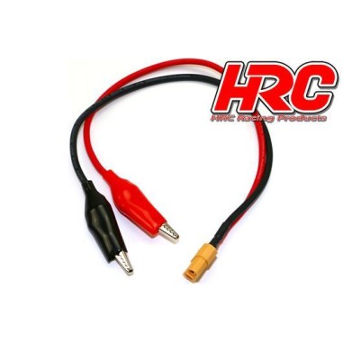 HRC Racing - Câble de charge - Prise chargeur XT60 à Crocodile - 300mm