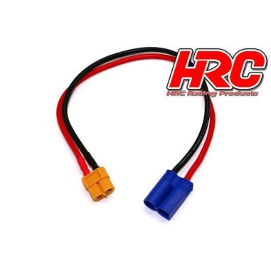 HRC Racing - Câble de charge - Prise chargeur XT60 à EC5 - 300mm