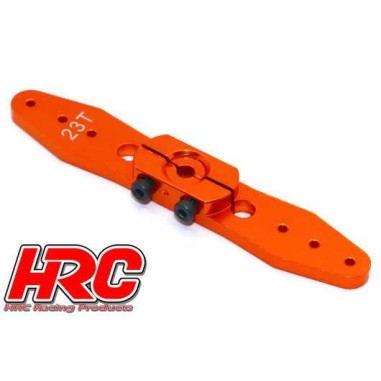 HRC Racing - Palonnier de servo aluminium double - 70mm - 23T