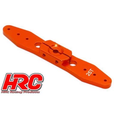 HRC Racing - Palonnier de servo aluminium double - 70mm - 25T