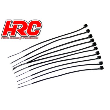 HRC Racing - Serre-câble Noir - 100mm - 10 pièces