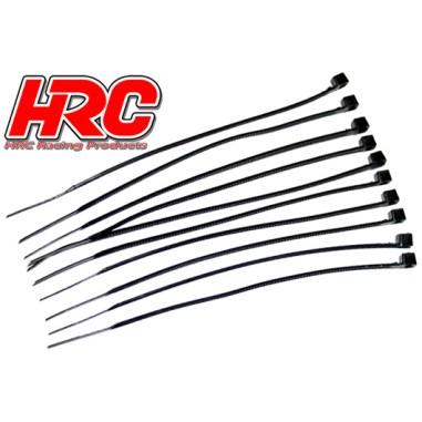 HRC Racing - Serre-câble Noir - 140mm - 10 pièces