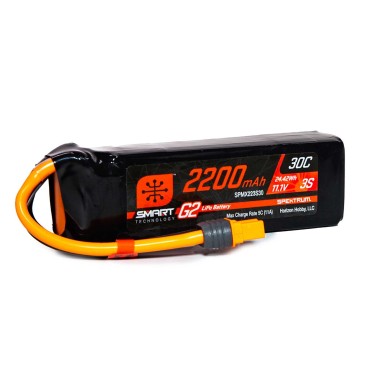 Spektrum - Batterie LiPo Smart G2 - 3S 11.1V - 2200mAh IC3 30C