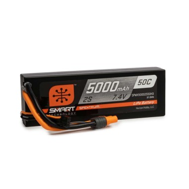 Spektrum - Batterie LiPo Smart 2S 7.4V - 5000mAh 50C - IC3 - HC