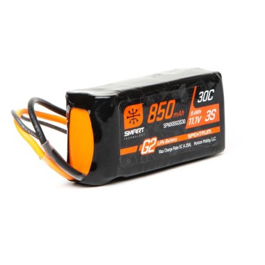 Spektrum - Batterie LiPo Smart G2 - 3S 11.1V - 850mAh IC2 30C