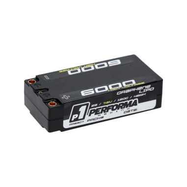 Performa Racing Graphene Batterie LiPo HV Shorty 7.6V - 6000mAh 120C