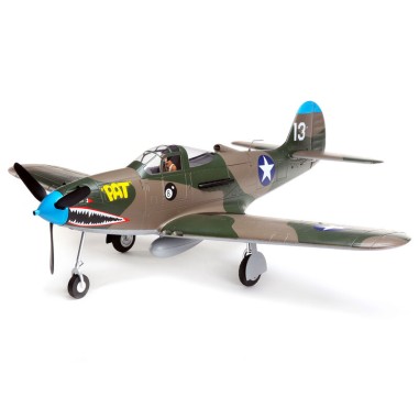 E-Flite Avion P-39 Airacobra 1219mm EP BNF Basic avec AS3X et Safe Select