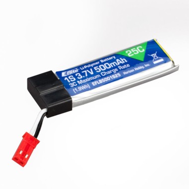 E-Flite Batterie LiPo 1S 3.7V - 500mAh - 25C