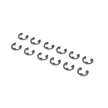 Losi Clips en E  - 4 mm - 12 pièces