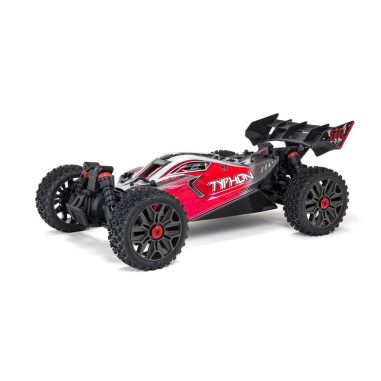 Arrma Buggy Typhon BLX3S 1:8 4WD EP RTR - couleur Rouge